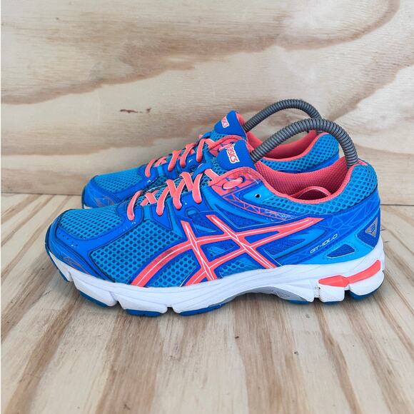 Asics - GT-1000 3 - Running Shoes - Blue/Pink - Women's - 7 - C263N - Picture 3 of 10